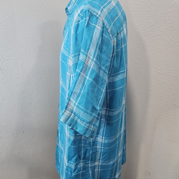 Bugatchi Linen button-down short-sleeve men's XL - Picture 2 of 9